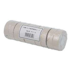 ビニールテープ　クリーム　19ｍｍ×10ｍ　10Ｐ 梱包 補修 ビニールテープビバホーム