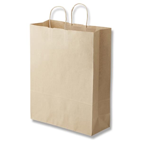 手提袋カスタムミザラ無地　　　50枚  文具 事務 包装用品 紙袋 紙袋バッグ ビバホーム