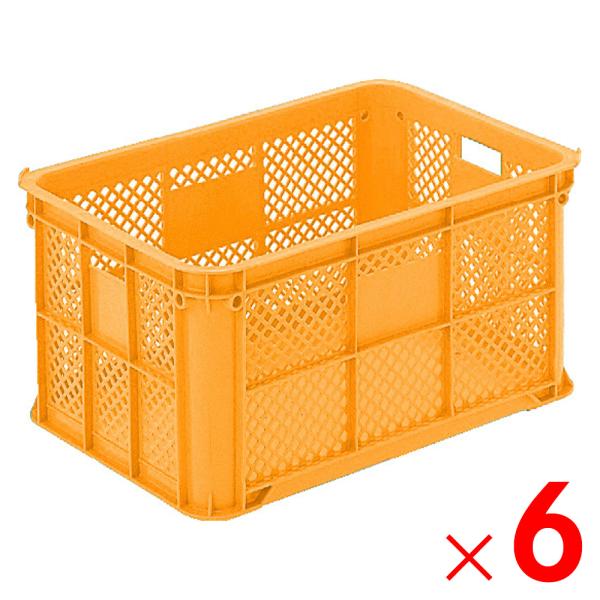 サンコー サンテナー B#80-2 オレンジ 106902-00 ×6個セット【メーカー直送 代引不...