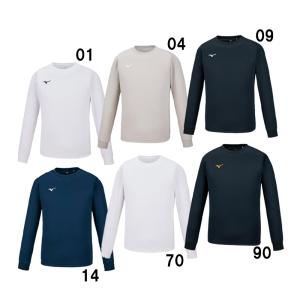 ミズノ MIZUNO  ナビドライTシャツ（長袖・丸首・メンズ)  トレーニングウェア 長袖Tシャツ  23AW (32MA1195)｜vivasports