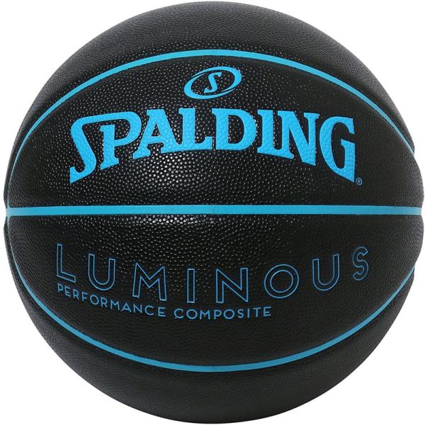 spalding(スポルディング) ルミナス コンポジット ブラック/ブルー バスケット競技ボール7...