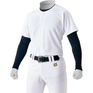 ゼット ZETT メカパンジュニアニットフルオープンシャツ 野球 ソフトユニフォーム シャツJR (bu2281s-1100)