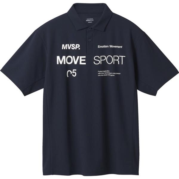 ムーブスポーツmovesport ミニカノコ オーセンロゴ ポロシャツ マルチSPポロシャツ (dm...