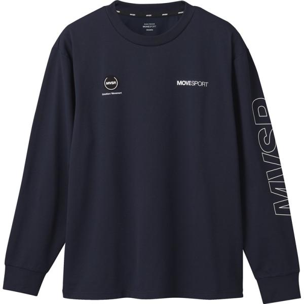 ムーブスポーツmovesport スリーブロゴロングスリーブシャツ マルチSP長袖 Tシャツ (dm...