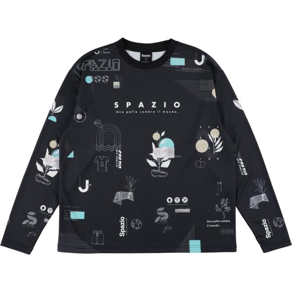 Spazio スパッツィオ オーバーサイズロンプラ フットサル プラクティスシャツ ge1128-2...