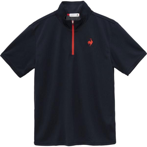 lecoqsportif(ルコック) エコペットハーフジップシャツ トレーニング 半袖Tシャツ (L...