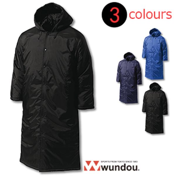 ウンドウ wundou ロング中綿コート P6990 S〜XLサイズ 無地