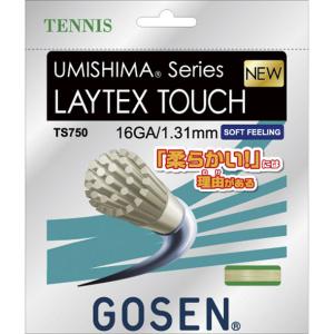 ゴーセン GOSEN レイテックスタッチ 16 ナチュラル テニス硬式 ガット (TS750NA)