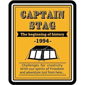 CAPTAIN STAG(キャプテンスタッグ) CSデザインステッカー（メッシュタープ・ポスター）50×62mm トレッキング キャンプ用品 タープ (UM1546)