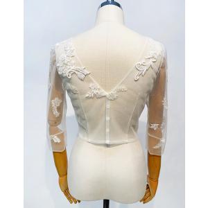 レースボレロ ボレロ レース 七分袖 ウエディ...の詳細画像2