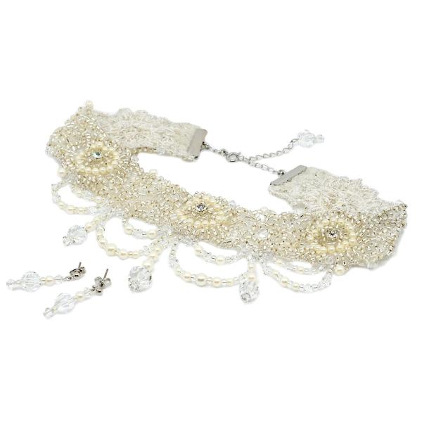 ビーズ・チョーカーネックレス