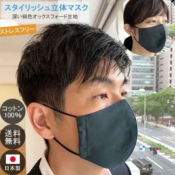 布マスク 日本製 大きめ 立体型 マスク おしゃれ メンズ 女性 高島ちぢみ 洗える 綿 敏感肌 保...