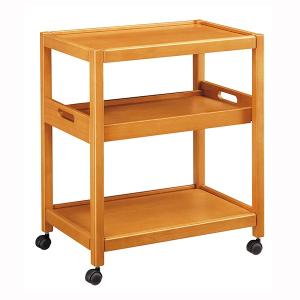 曙工芸製作所 キッチンワゴン ブラウン色 W60 D40 H70 天然木
