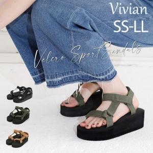 サンダル レディース スポサン スポーツサンダル 軽量 厚底サンダル 小さい 歩きやすい 黒 ブラック ホワイト カーキ レディース アウトドア