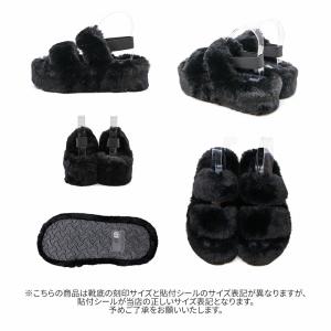 爆買 サンダル レディース ファーサンダル 厚...の詳細画像2