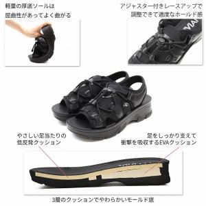 やわらかい 厚底サンダル 厚底 サンダル レデ...の詳細画像3