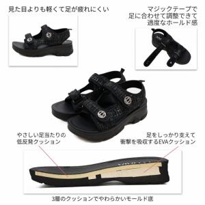 厚底 サンダル レディース ツイード ビジュー...の詳細画像3