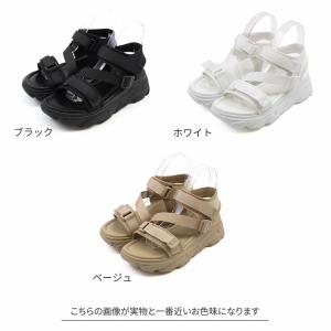 厚底サンダル サンダル レディース 歩きやすい...の詳細画像1
