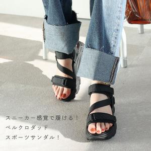 厚底サンダル サンダル レディース 歩きやすい...の詳細画像4