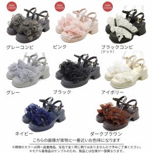 サンダル レディース 厚底サンダル 夏新作 V...の詳細画像1