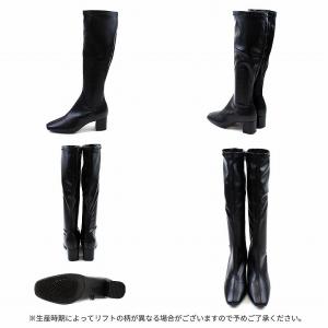 ブーツ レディース ロングブーツ ストレッチ ...の詳細画像2