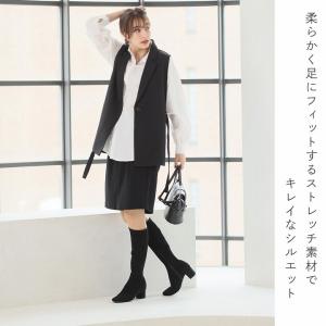 ブーツ レディース ロングブーツ ストレッチ ...の詳細画像5