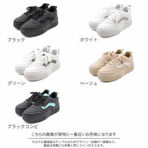 厚底 スニーカー レディース シューズ 靴 ス...の詳細画像1