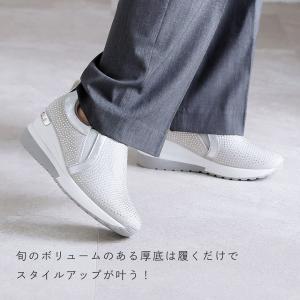 厚底 スリッポン スニーカー レディース シュ...の詳細画像5