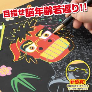 塗り絵 ぬりえ ぬり絵 大人 介護 脳トレ 高齢者 スクラッチアート
