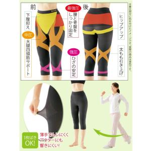 ずれない 膝サポーター スパッツ 骨盤矯正ガー...の詳細画像2