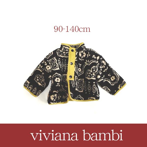 子供服 レトロ柄ボアジャケット アウタートップス おしゃれ 韓国子供服 女の子 男の子90 100 ...