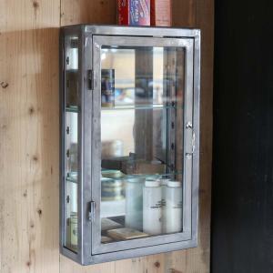 115-312RW WALL MOUNT GLASS CABINET RAW ウォールマウント ガラスキャビネット レクタングル  送料無料 ダルトン DULTON｜vividly-store