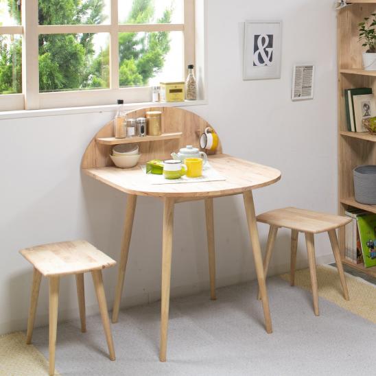 送料無料 テーブルとイス2脚のセット ダイニングデスクセット 組立家具 NATURAL SIGNAT...