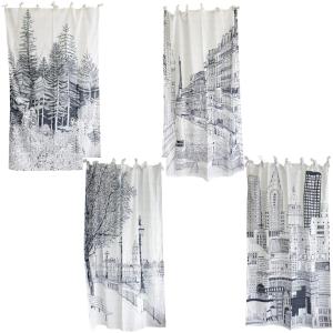 ダブルガーゼカーテン ターコイズ 100×138cm : 輸入雑貨屋 BON ETO