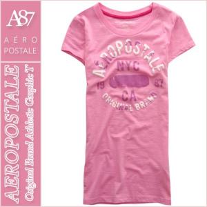 エアロポステール/レディース Tシャツ 半袖/正規品 ピンク...