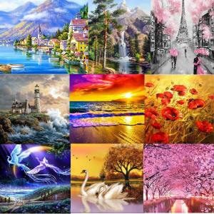 ダイヤモンド アート 刺繍 キット カラー ビーズ ストーン