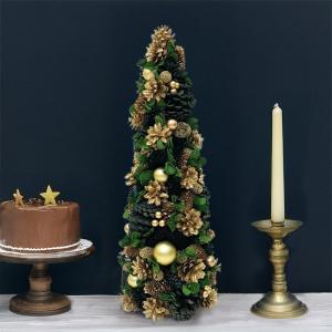 クリスマス オーナメント ツリー レッド ブルー グレー 高さ11cm