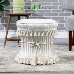 ジェニファーテイラー ラウンドスツール Heirloom ベージュ系 ジェニファーテイラー ラウンドスツール 円型 Jennifer Taylor
