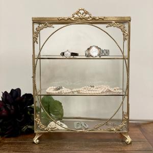 小物入れ ジュエリーボックス アンティーク風 ガラスボックス 収納