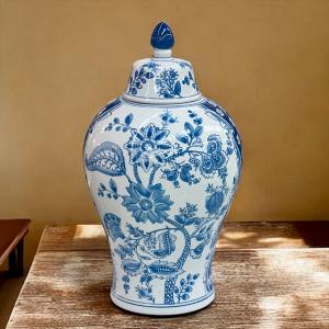 シノワズリ 花瓶 磁器 高さ37cm 花器 陶磁...の商品画像