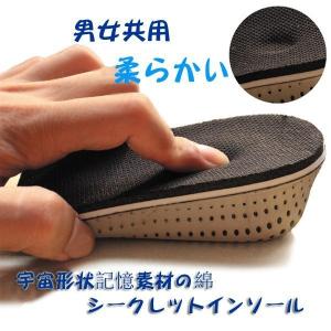 国内発送 インソール 3cmアップ 中敷 シークレットインソール 男女共通 低反発クッション XD888d｜vivikokoo