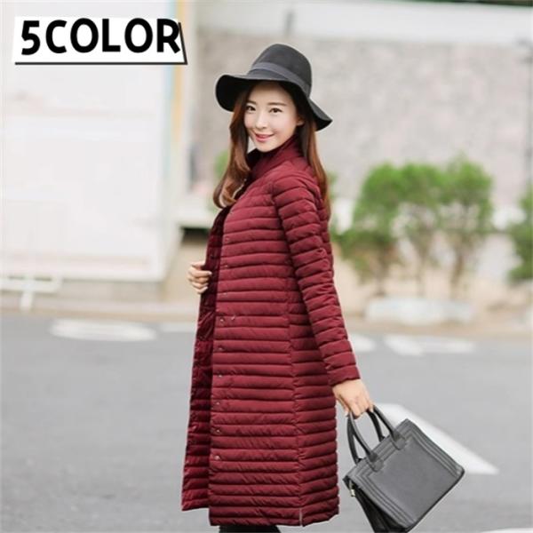 送料無料 ダウン レディース ロング丈 スプリングコート ダウンジャケット エレガント アウター お...