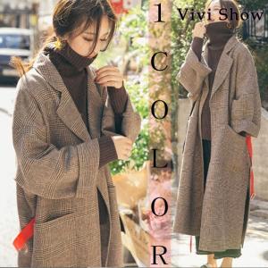 コート レディース チェスターコート アウター ロングコート チェスターフィールド オーバーコート 通勤 厚手 vivishow