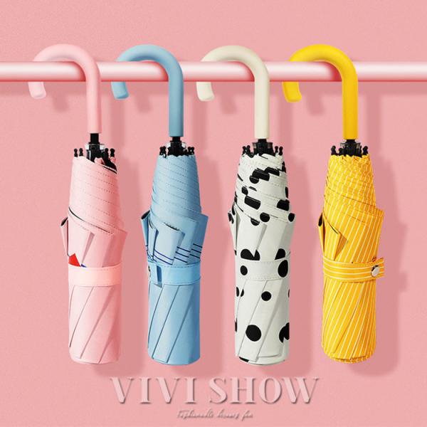 折りたたみ傘 レディース 日傘 雨傘 晴雨兼用傘 ドット プリント 手動傘 UVカット 紫外線対策 ...