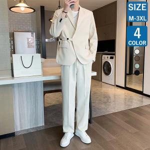 セットアップ メンズ カジュアルスーツ 上下セット ビッグシルエット