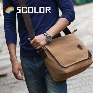 ショルダーバッグ メンズ 大きめバッグ 帆布 カバン