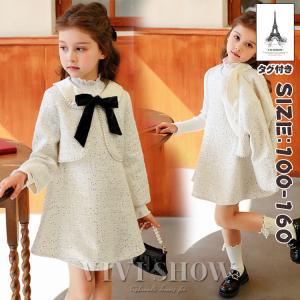 入学式 子供服 女の子 ワンピース 長袖 ピンク 黒 110 120 140 150