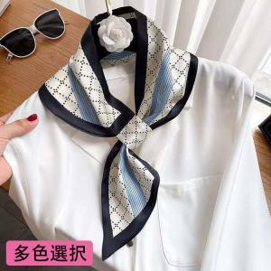 2点セット レディース スカーフ バンダナ ワンポイント 小物使い かわいい おしゃれ アクセント 細身