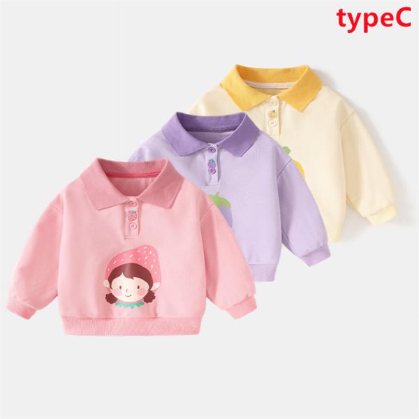 キッズ 子供服 トップス 長袖 Tシャツ ポロシャツ シンプル 通学 合わせやすい かわいい