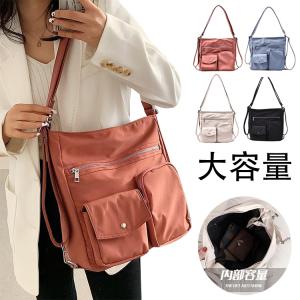 ナイロンショルダーバッグ 無地 大容量 :fmc058:VIVISHOW - 通販